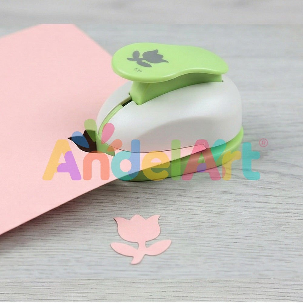 Eva Lale Desenli Büyük Boy Şekilli Delgeç