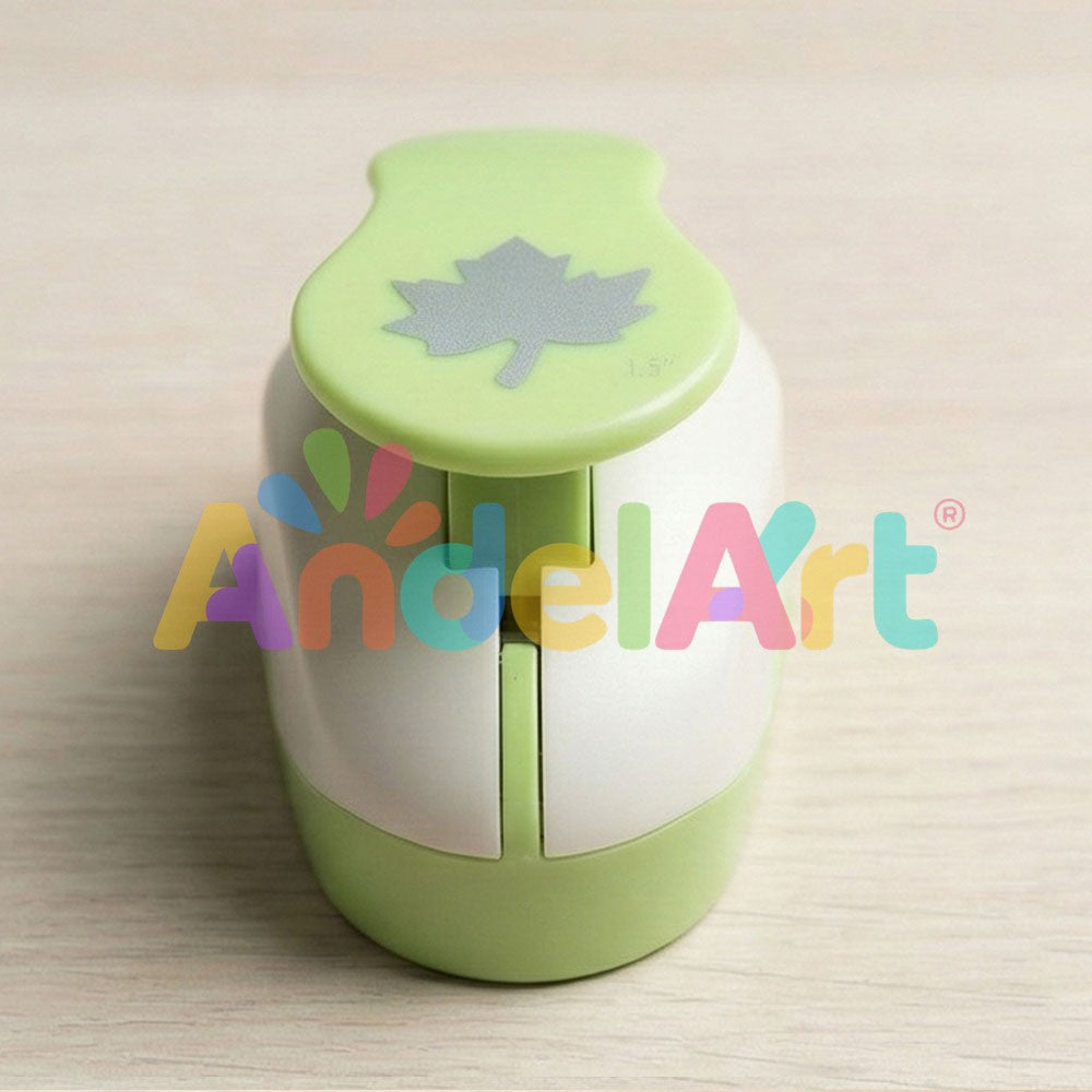 Eva Yaprak Desenli Büyük Boy Şekilli Delgeç