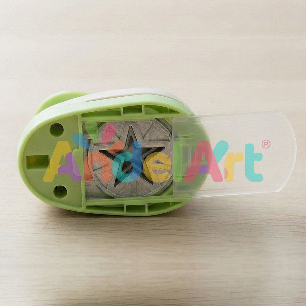 Eva Yıldız Desenli Büyük Boy Şekilli Delgeç