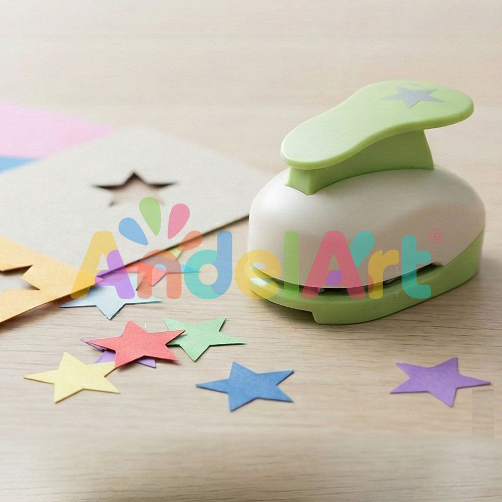 Eva Yıldız Desenli Büyük Boy Şekilli Delgeç