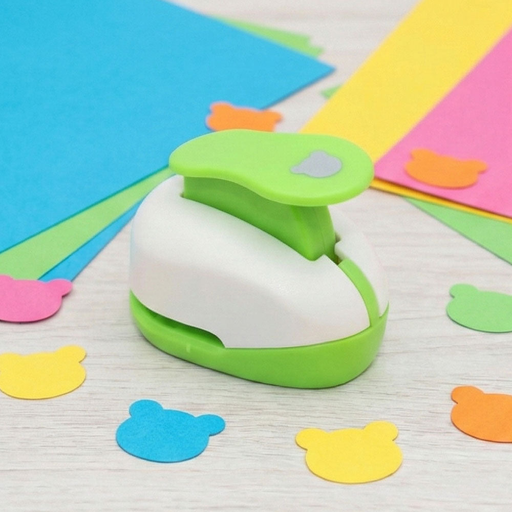 Ayı Kafası Desenli Mini Boy Delgeç 0,7 cm