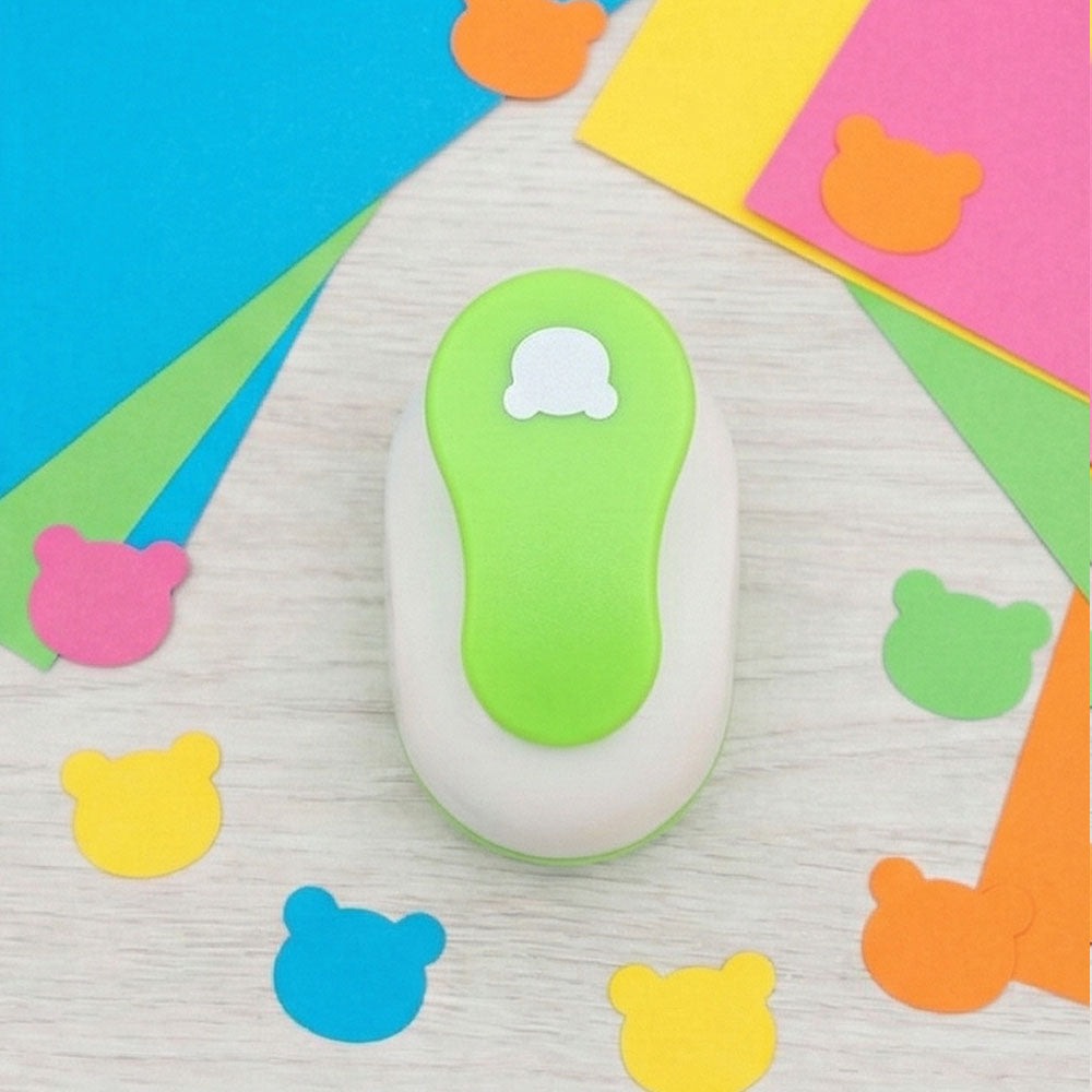 Ayı Kafası Desenli Mini Boy Delgeç 0,7 cm