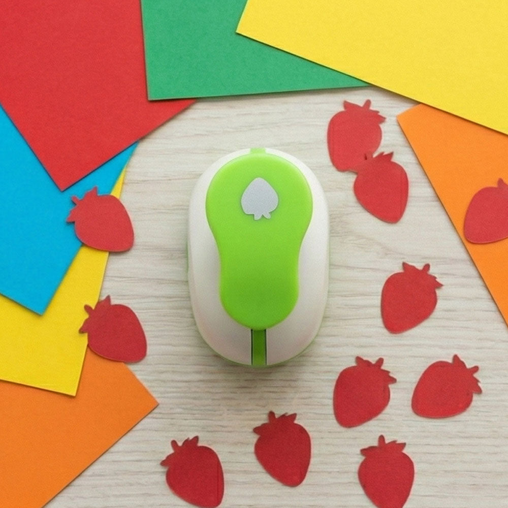 Çilek Desenli Mini Boy Delgeç 0,7 cm