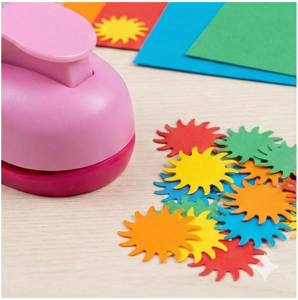 Güneş Desenli Küçük Boy Delgeç 1,5 cm