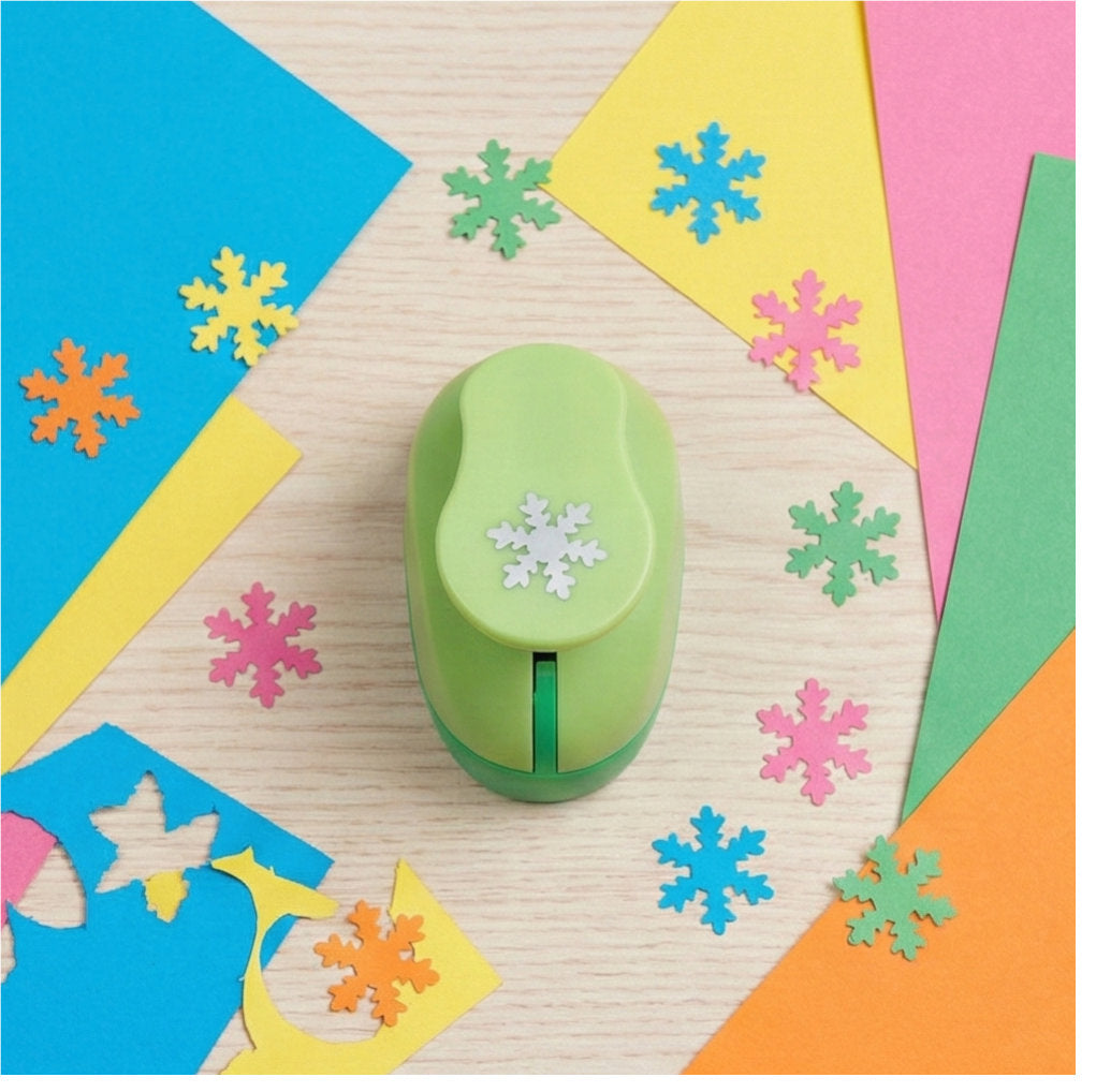 Kar Tanesi Desenli Küçük Boy Delgeç 1,5 cm