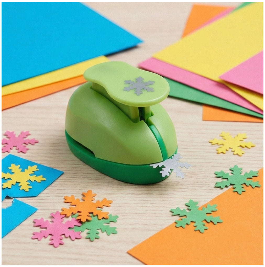 Kar Tanesi Desenli Küçük Boy Delgeç 1,5 cm