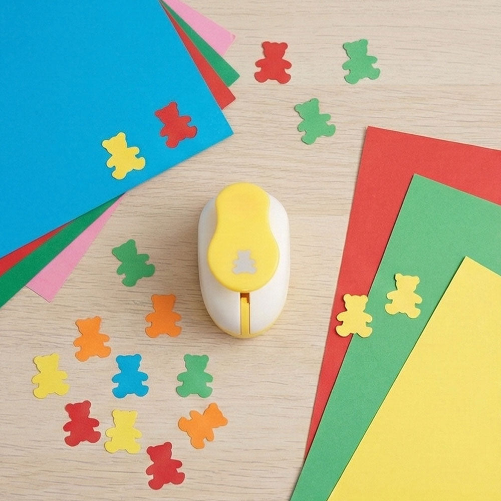 Oyuncak Ayı Desenli Mini Boy Delgeç 0,7 cm