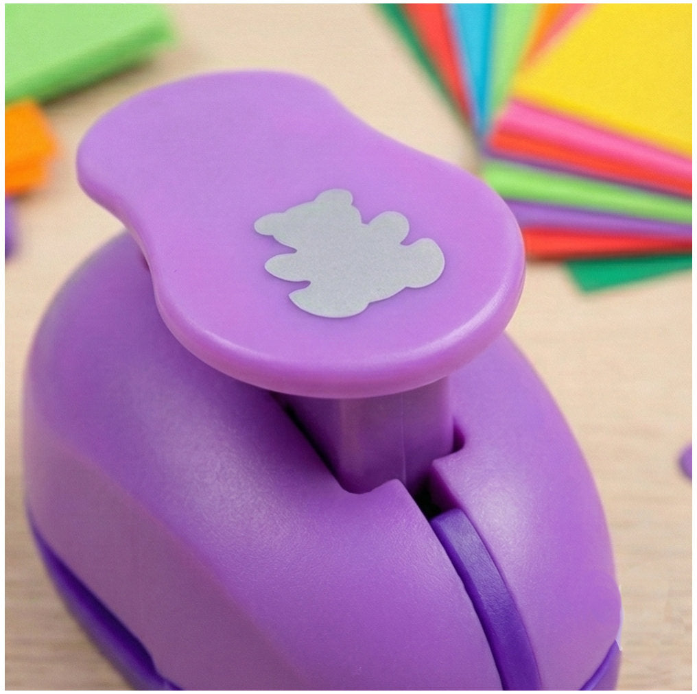 Ayı Desenli Küçük Boy Delgeç 1,5 cm