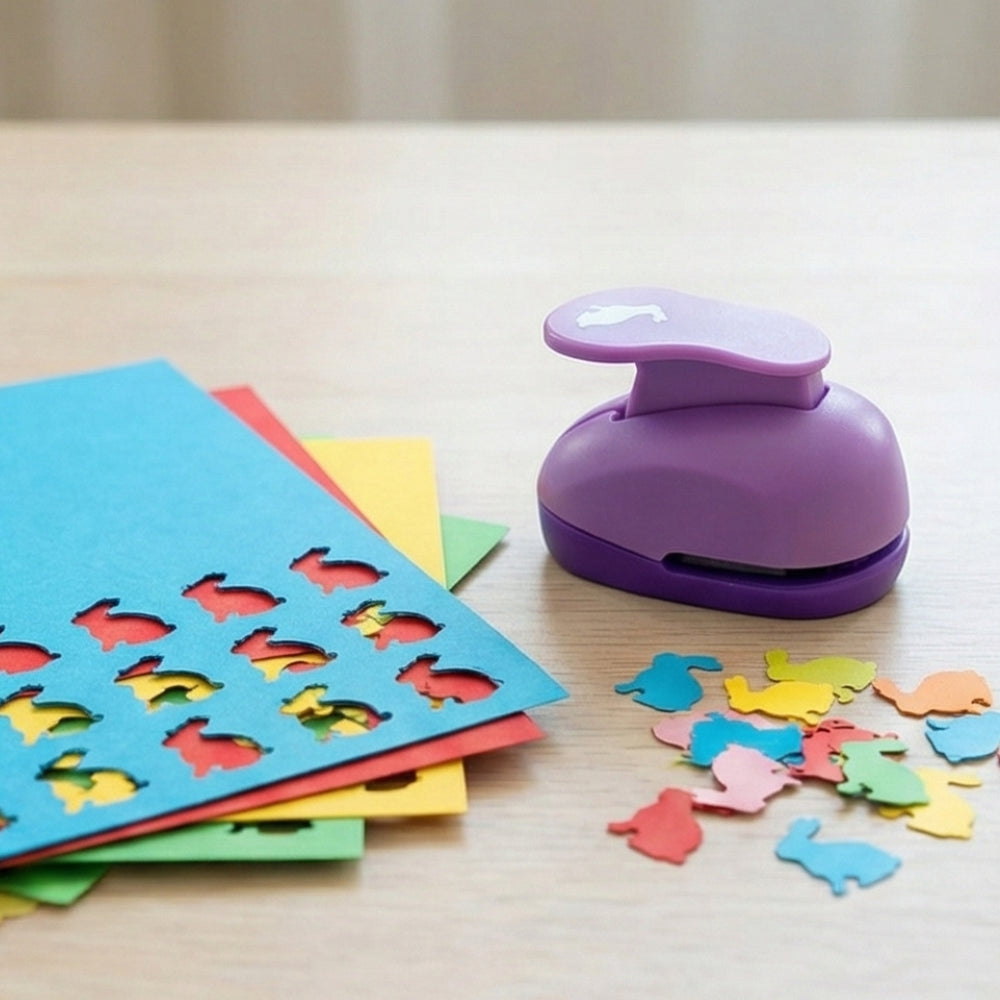 Tavşan Desenli Küçük Boy Delgeç 1,5 cm