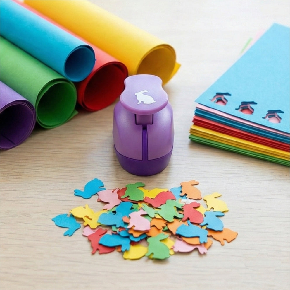 Tavşan Desenli Küçük Boy Delgeç 1,5 cm