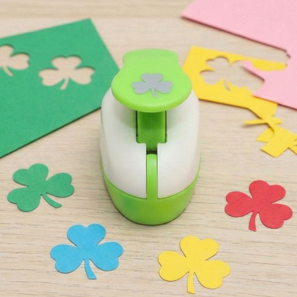 Üç Yapraklı Yonca Desenli Mini Boy Delgeç 0,7 cm