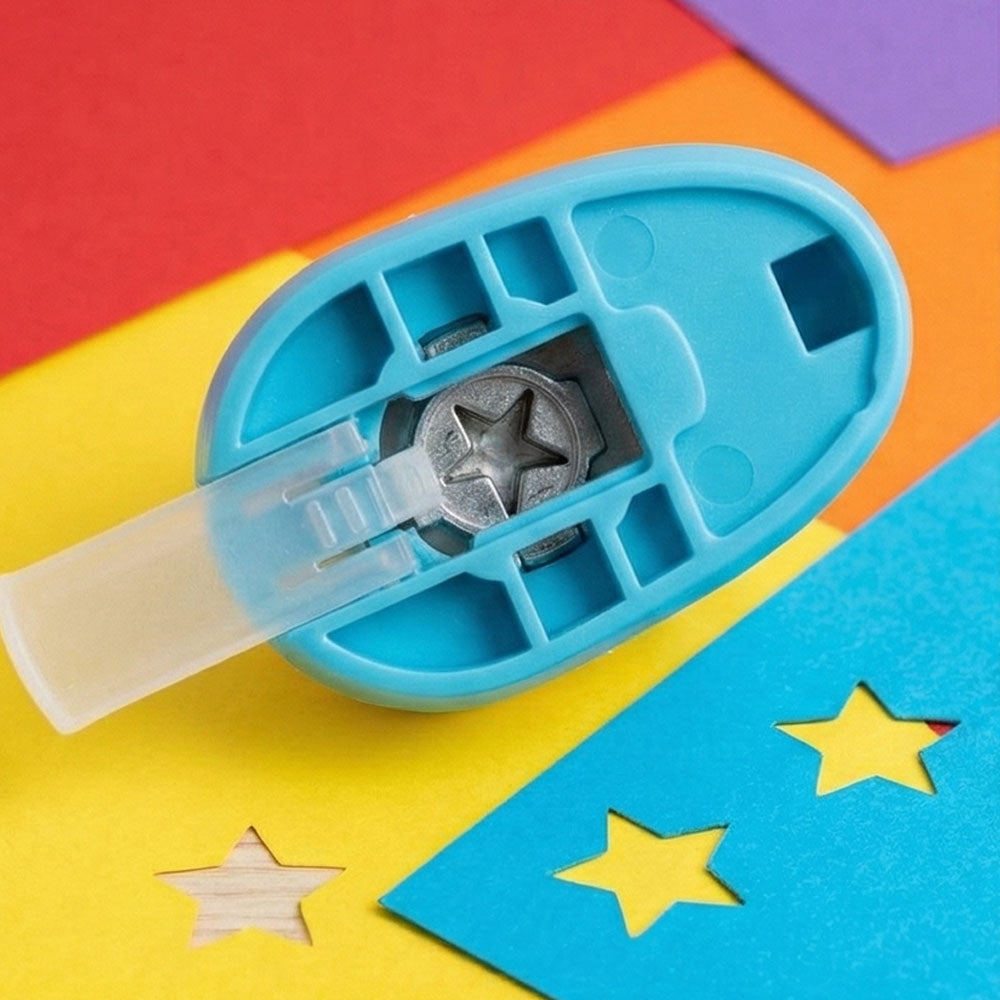 Yıldız Desenli Mini Boy Delgeç 0,7 cm