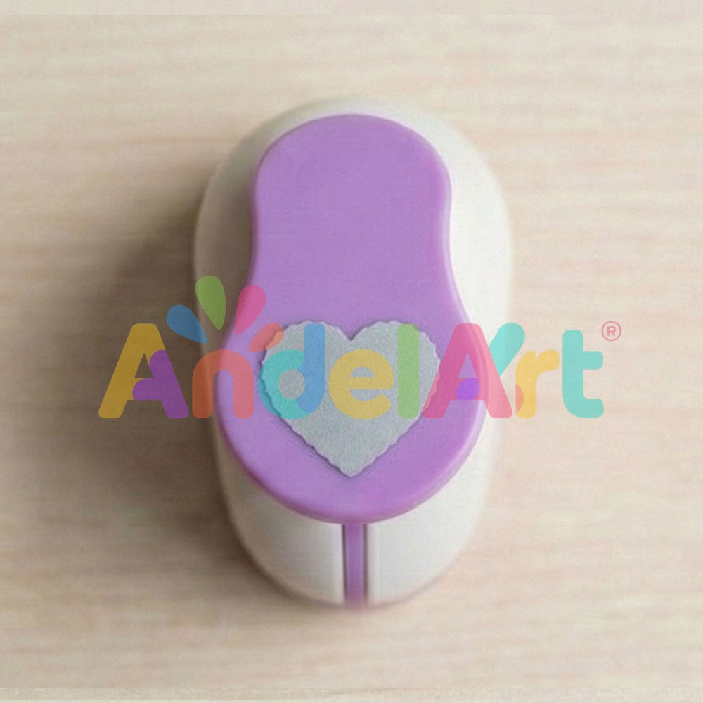 Tırtıklı Kalp Desenli Orta Boy Delgeç 2,5 cm